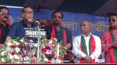 জাতীয় পার্টির চেয়ারম্যান হুসেইন মুহম্মদ এরশাদ