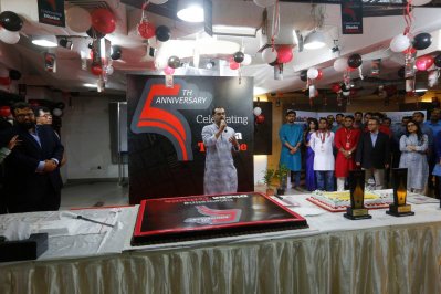 শুভেচ্ছা বক্তব্য রাখছেন বাংলা ট্রিবিউনের সম্পাদক জুলফিকার রাসেল