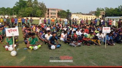 ক্যাম্পে উপস্থিত তৃণমূল খেলোয়াড়রা।