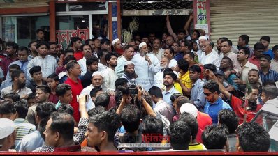 হাসান উদ্দিন সরকারের জনসংযোগ (ছবি- প্রতিনিধি)