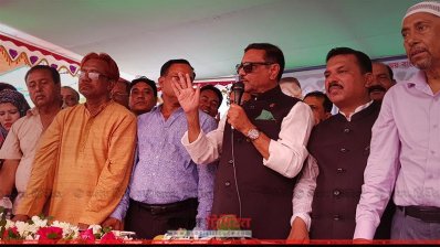 বক্তব্য রাখছেন ওবায়দুল কাদের (ছবি- প্রতিনিধি)
