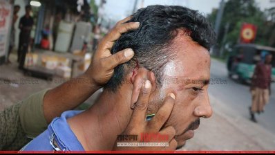 সংঘর্ষে আহত একজন