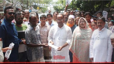 বিএনপি মনোনীত মেয়র প্রার্থী নজরুল ইসলাম মঞ্জুর গণসংযোগ