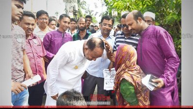 মেয়র প্রার্থী নজরুল ইসলাম মঞ্জুর গণসংযোগ