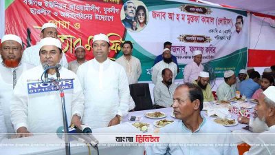 বক্তব্য রাখছেন আ হ ম মুস্তফা কামাল (ছবি- প্রতিনিধি)