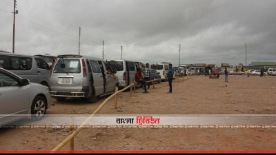 শিমুলিয়া ঘাটে যানবাহনের লাইন (ফাইল ছবি)