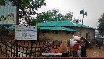 রোহিঙ্গা ক্যাম্পোর একটি মসজিদ