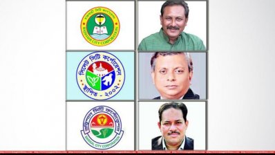 মোসাদ্দেক হোসেন বুলবুল, আরিফুর রহমান ও মুজিবর রহমান সরোয়ার (ওপর থেকে নিচে)