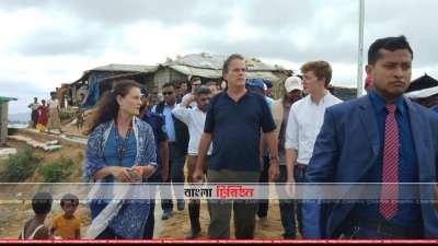 উখিয়ার কুতুপালং রোহিঙ্গা ক্যাম্প পরিদর্শন করেন যুক্তরাজ্যের পররাষ্ট্র প্রতিমন্ত্রী মার্ক ফিল্ড
