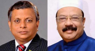 সিলেট সিটি নির্বাচনে বিএনপি মনোনীত প্রার্থী আরিফুল হক চৌধুরী ও আওয়ামী লীগ মনোনীত প্রার্থী বদরউদ্দিন আহমদ কামরান