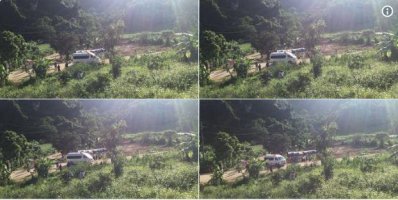 গুহা মুখ থেকে একটি অ্যাম্বুলেন্স রওনা দিয়েছে