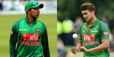 বাংলাদেশ &lsquo;এ&rsquo; দলের হয়ে আয়ারল্যান্ড সফরে যাচ্ছেন সৌম্য সরকার (বাঁয়ে) এবং তাসকিন আহমেদ
