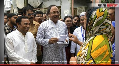 নির্বাচনি প্রচারণায় খায়রুজ্জামান লিটন