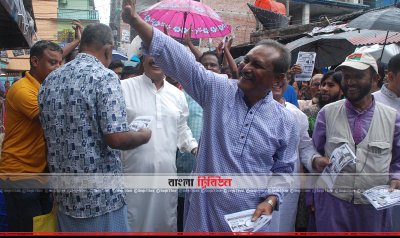 রাজশাহীতে প্রচারণায় মোসাদ্দেক হোসেন বুলবুল