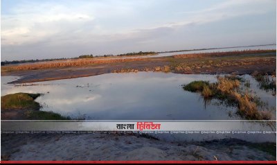 তিস্তার বালুমিশ্রিত পানি ঢুকে ফসলি  জমি নষ্ট হচ্ছে