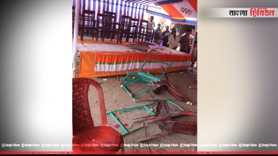 দেবিদ্বারে স্বেচ্ছাসেবক লীগের প্রতিষ্ঠাবার্ষিকীতে প্রতিপক্ষের মঞ্চ দখল করে সভা