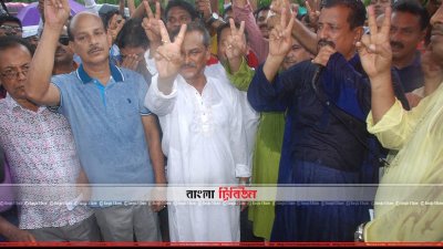 পথসভায় কথা কথা বলছেন মিজানুর রহমান মিনু (ছবি- প্রতিনিধি)