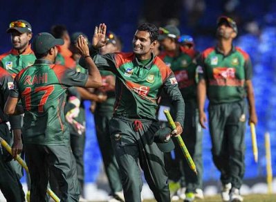 সিরিজ জয়ের পর বাংলাদেশের উল্লাস