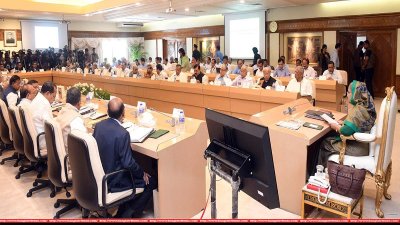 প্রধানমন্ত্রীর সভাপতিত্বে মন্ত্রিপরিষদের নিয়মিত বৈঠক (ছবি-ফোকাস বাংলা) 