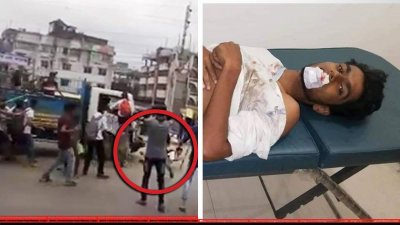 শনির আখড়ার ঘটনায় আহত ফয়সাল।