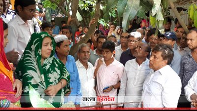 সিরাজগঞ্জে বিদ্যুৎস্পৃষ্ট হয়ে একই গ্রামের আটজন নিহতের  স্বজনদের সঙ্গে সাক্ষাত করেন নেসকোর এমডি