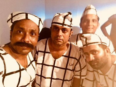 শুটিংয়ের একটি দৃশ্য