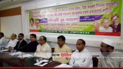 বক্তব্য রাখছেন আব্দুল্লাহ আল নোমান