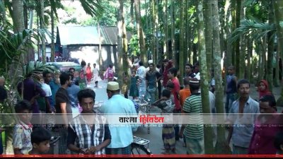 মৃত শিশুদের বাড়িতে পাড়া-প্রতিবেশি-স্বজনদের আনাগোনা (ছবি- প্রতিনিধি)
