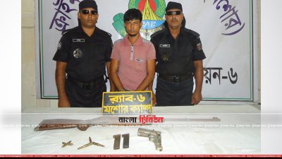 বেনাপোলে অস্ত্র ও গুলিসহ আটক ১