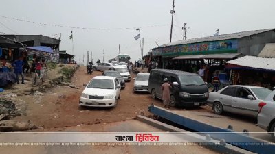 শিমুলিয়া-কাঁঠালবাড়ী নৌরুটে যানবাহনের চাপ স্বাভাবিক