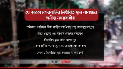 যেসব কারণে নির্ধারিত স্থানে পশু কোরবানি হচ্ছে না
