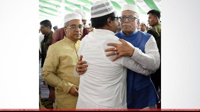 ঈদের শুভেচ্ছা বিনিময় করছেন রাষ্ট্রপতি, ছবি: ফোকাস বাংলা