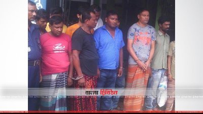 গ্রেফতার মাদক ব্যবসায়ীরা