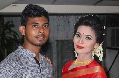 মোসাদ্দেক ও তার স্ত্রী সামিয়া। 