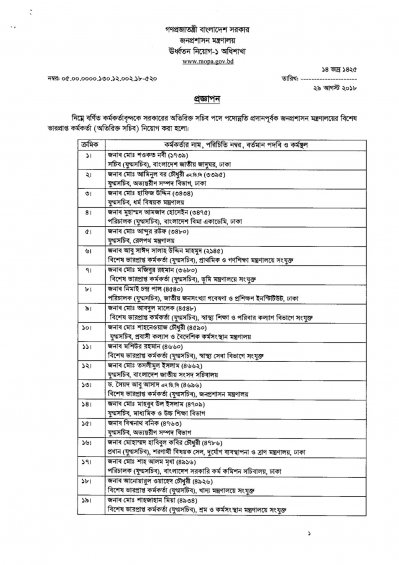 পদোন্নতি প্রাপ্তরা 