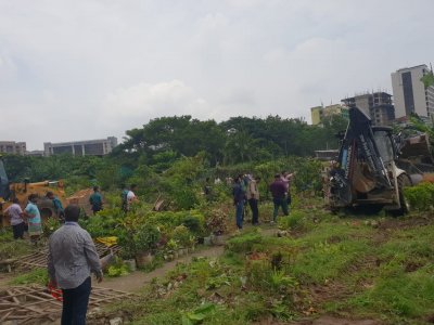 ডিএনসিসিরি অভিযানে অবৈধ নার্সারি উচ্ছেদ