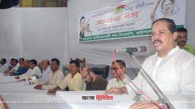 বক্তব্য রাখছেন মজিবর রহমান সরওয়ার