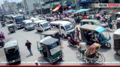 নাটোরে তীব্র যানজট