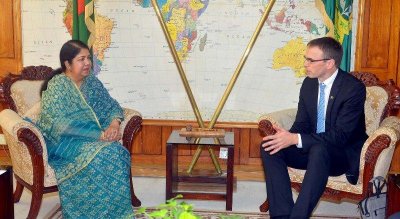 এস্তোনিয়ার পররাষ্ট্রমন্ত্রীর সঙ্গে স্পিকার