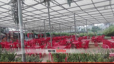 হাতিরঝিলে অবৈধ দোকান