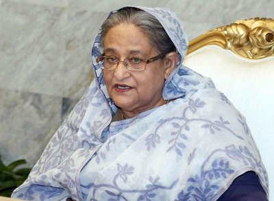 মন্ত্রিপরিষদের বৈঠকে বক্তব্য রাখছেন প্রধানমন্ত্রী শেখ হাসিনা (ছবি: ফোকাস বাংলা)
