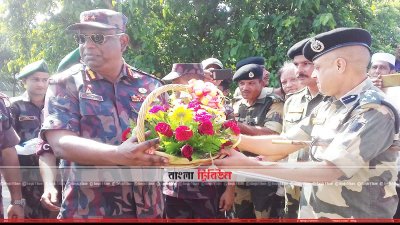 ভারতের তুরা জেলার কিল্লাপাড়া বিএসএফ ক্যাম্পে বিজিবি-বিএসএফ সৌহার্দ্যপূর্ণ বৈঠক অনুষ্ঠিত হয়