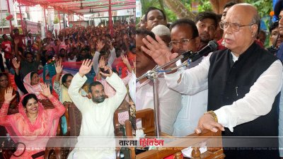 বক্তব্য রাখছেন মোহাম্মদ নাসিম (ছবি- প্রতিনিধি)