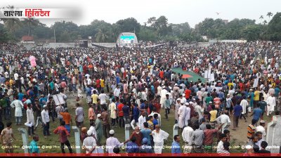 কিশোরগঞ্জে রাসেল আহমেদ তুহিনের জনসভা