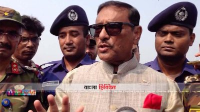 পদ্মাসেতুর কাজের অগ্রগতি পরির্দশনে যান সেতুমন্ত্রী ওবায়দুল কাদের