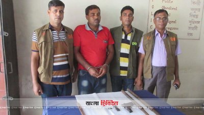 কালীগঞ্জে অস্ত্র ও গুলিসহ ডাকাত আটক