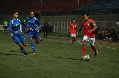 কৃষ্ণার গোলে ব্যবধান দ্বিগুণ করে বাংলাদেশ
