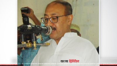 চাখারে বক্তব্য রাখেন হর্ষবর্ধন শ্রিংলা