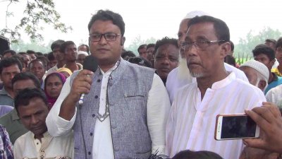 রাস্তা নির্মাণ কাজের উদ্বোধন
