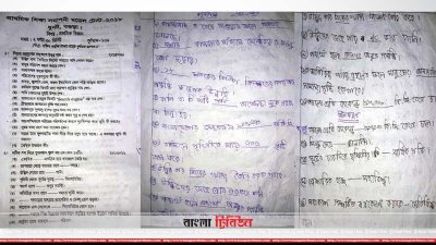 ফাঁস হওয়া কিছু প্রশ্নপত্র (ছবি- প্রতিনিধি)